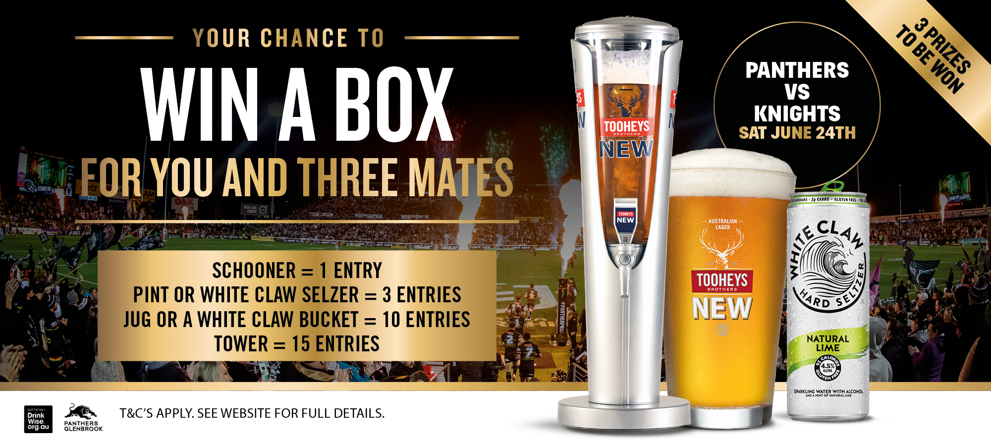 Win a Box to Panthers vs Knights