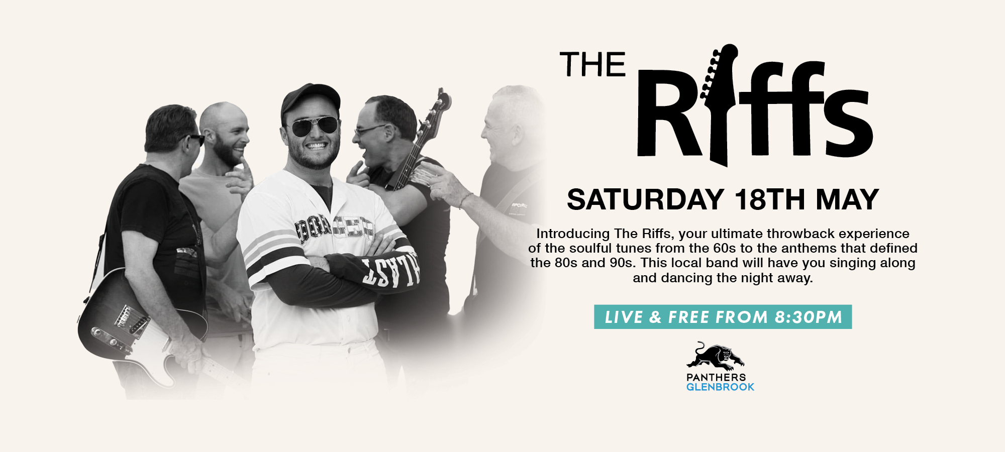 The Riffs – Saturday Live Entertainment in May