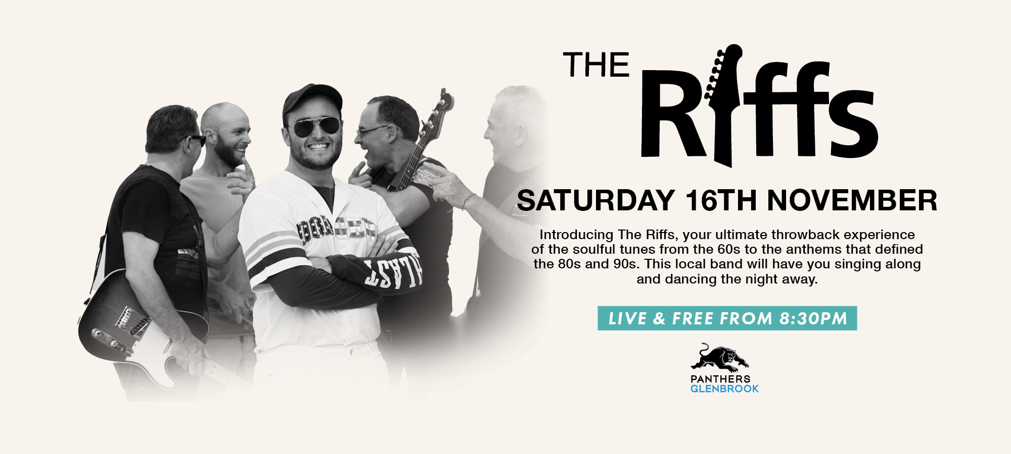 The Riffs – Saturday Live Entertainment in November