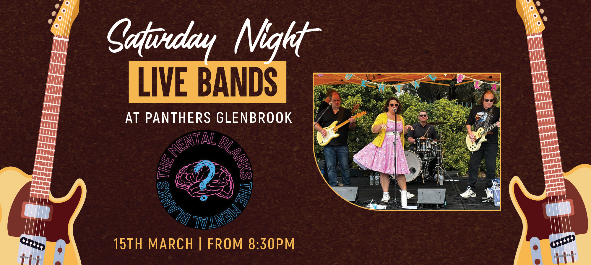 The Mental Blanks Saturday Night Live Band in March Panthers Glenbrook