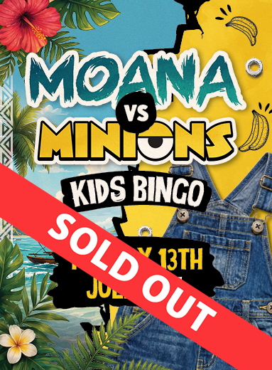 Moana vs Minions Kids Bingo -SOLD OUT-