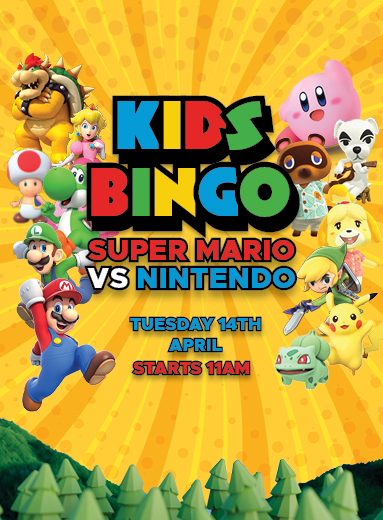 Kids Bingo – SUPER MARIO VS NINTENDO