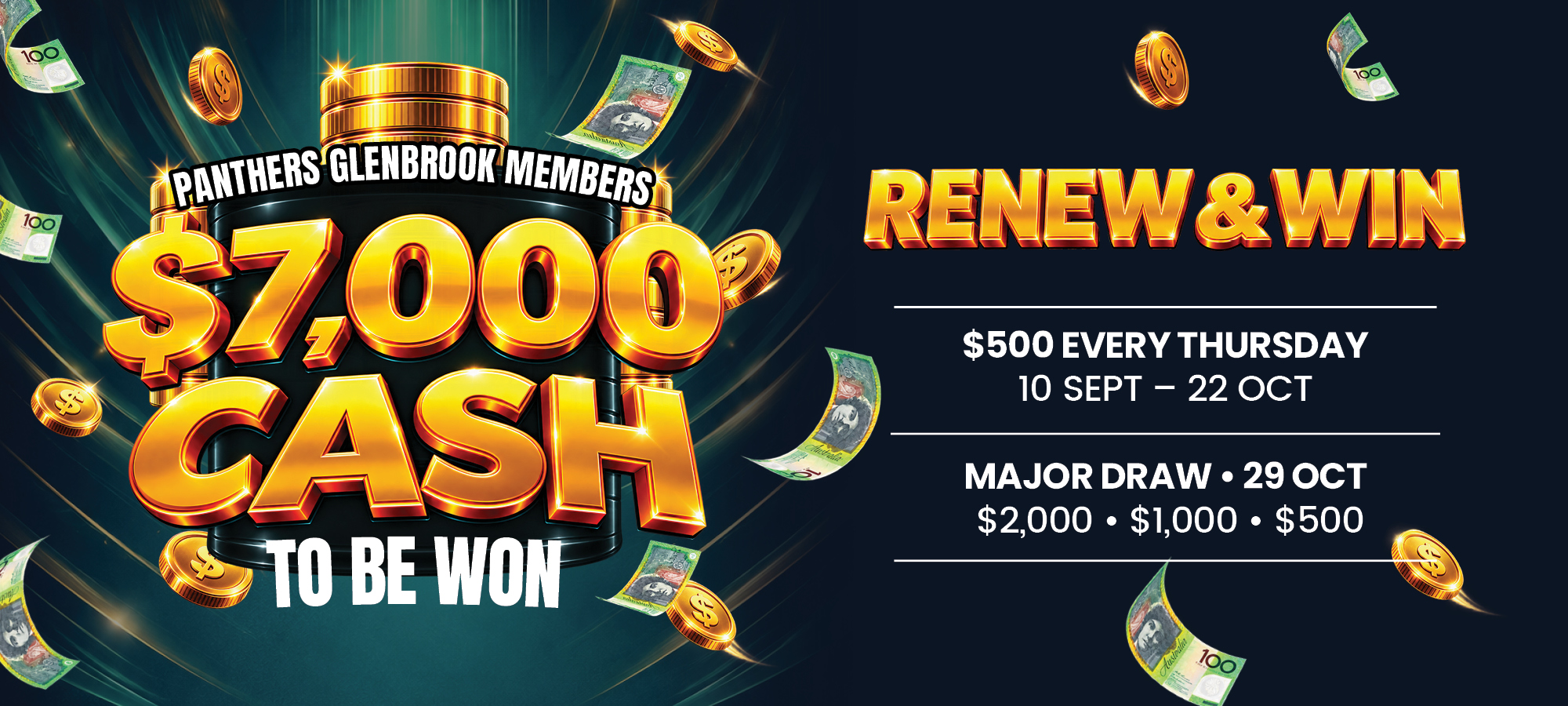 RENEW & WIN $7,000 CASH