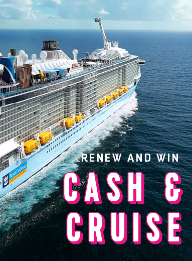 RENEW AND WIN | Cash & Cruises