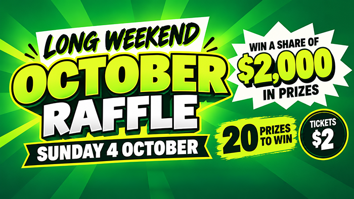 Long Weekend October Raffle
