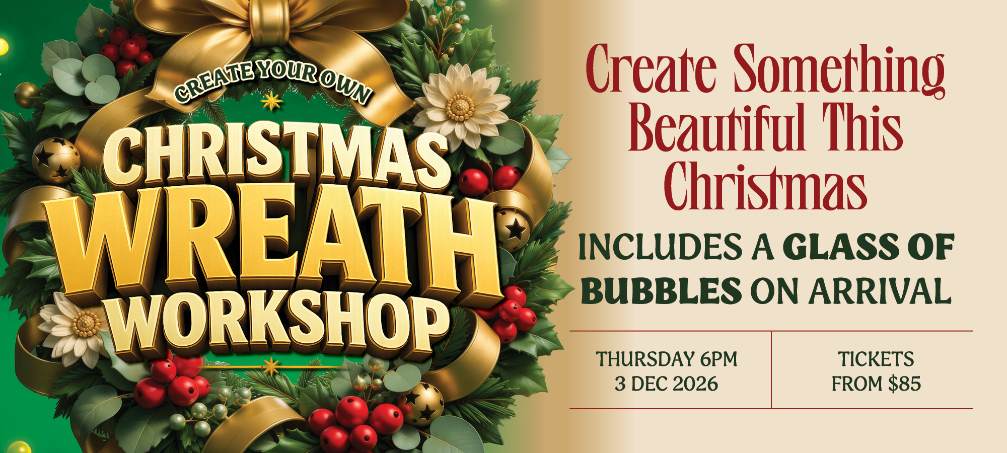 Christmas Wreath Workshop!