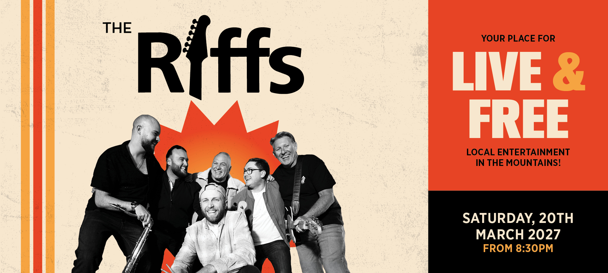 The Riffs – Saturday Night Live Band in March